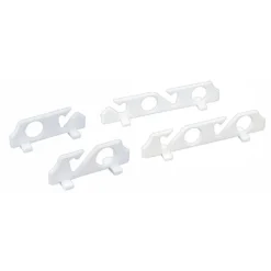 2 Compartments PVC Wall Rod Holder