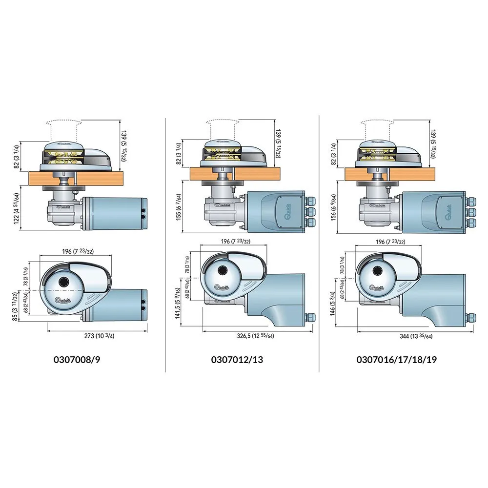 DP2 1000W 12V B.6 Low Profile Anchor Winch - Image 2
